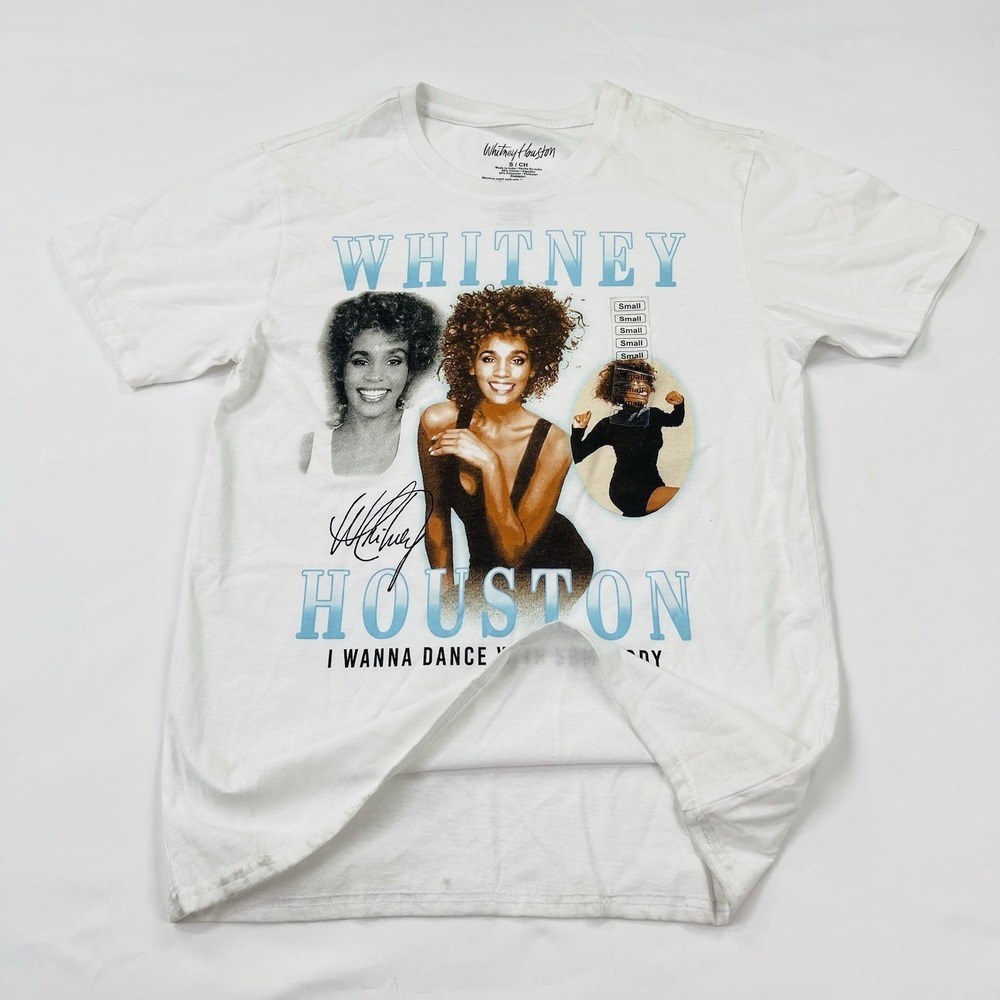 Vintage Style WHITNEY HOUSTON I Wanna Dance T-Shirt Mens Small NEW "READ " - Picture 8 of 15